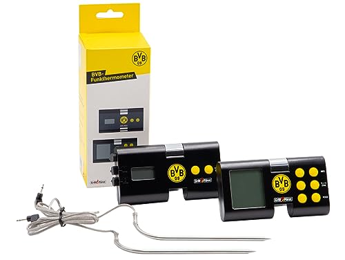 Grillfürst Grillthermometer BVB Borussia Dortmund Edition - Funk-Thermometer - Fleischthermometer - Bratenthermometer von Grillfürst