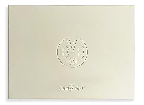 Grillfürst Pizzastein rechteckig aus Cordierit BVB Borussia Dortmund Edition - Pizza Steinplatte für Grill und Backofen, schnell aufheizender Backstein für knusprige Pizzen, 40 x 30 cm Grillfürst Pizzastein rechteckig aus Cordierit BVB Borussia Dortmund Edition - Pizza Steinplatte für Grill und Backofen, schnell aufheizender Backstein für knusprige Pizzen, 40 x 30 cm von Grillfürst