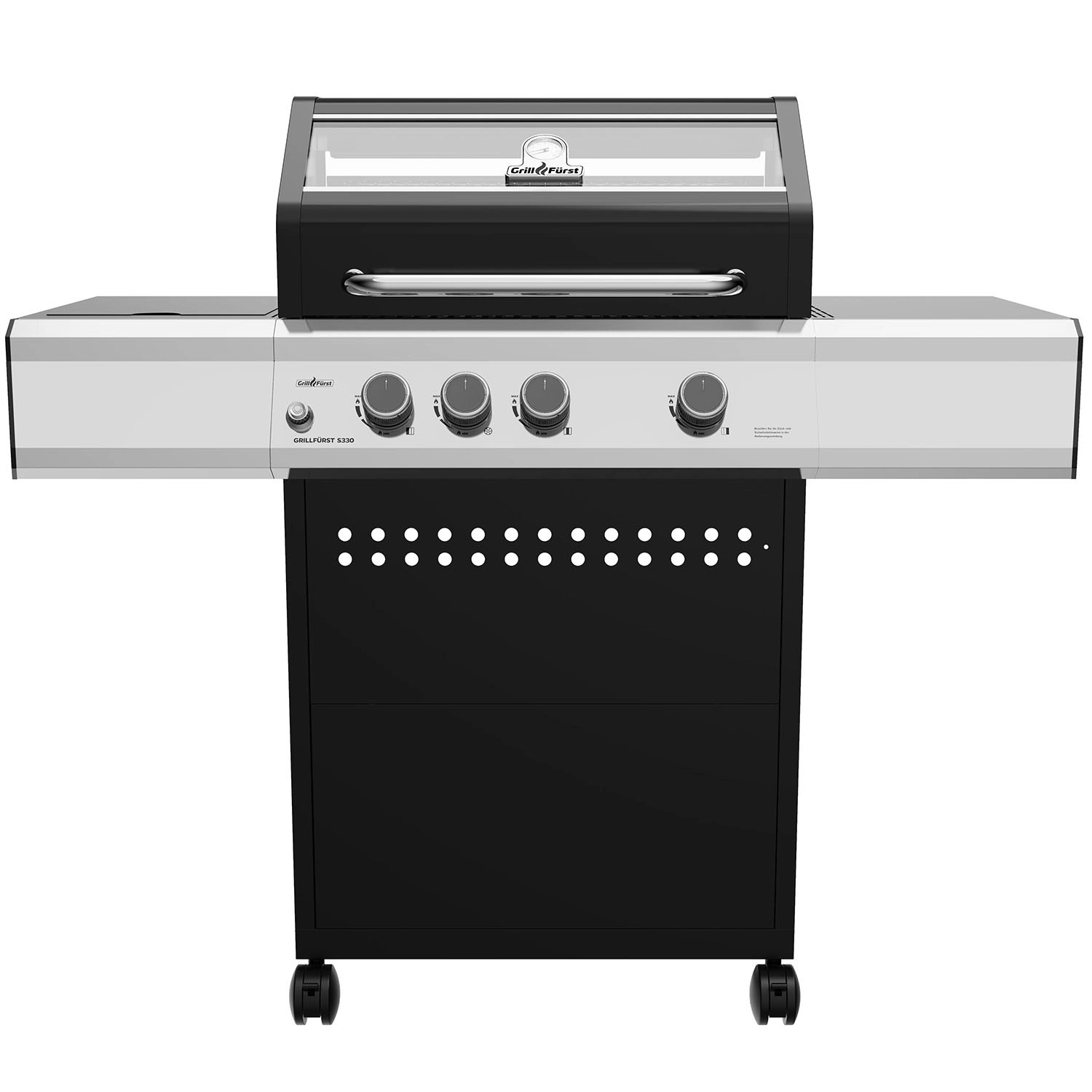 Grillfürst S330G Gasgrill mit 3 Brennern Seitenkocher und Gusseisen Grillrost Grillfürst S330G Gasgrill mit 3 Brennern Seitenkocher und Gusseisen Grillrost von Grillfürst