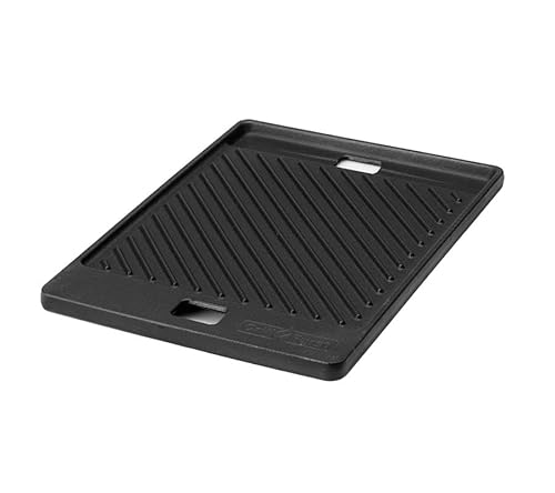 Grillfürst Universal Gusseisenplatte Grill 36,2 x 27,1 cm - massive Gusseisen Grillplatte mit großen Griffen, Gussplatte beidseitig verwendbar, für Broil King Monarch und Broil King Royal von Grillfürst