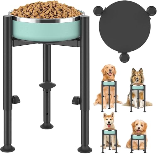 Griliix Futternapf für erhöhte Hunde, mittlere und große Hunde, höhenverstellbar von Grillix