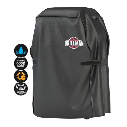 Grillman Grill Abdeckhaube Gasgrill Grillabdeckung Regendicht BBQ Abdeckung Cover Schutzhülle Haube Staubdicht Grill Abdeckplane Grillschutz 76 x 66 x 109cm - Schwarz von Grillman