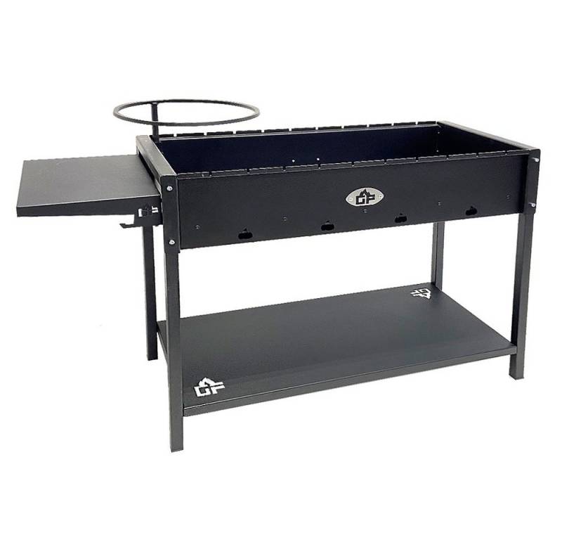 Grillpeter Holzkohlegrill Mangal Batyr 80 Schaschlikgrill mit Ablage und Topfhalter von Grillpeter