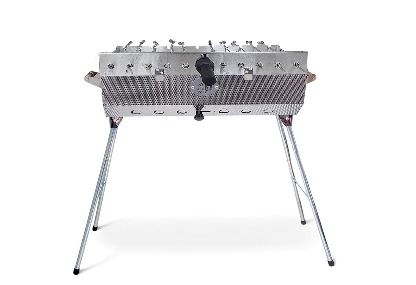 Grillpeter Holzkohlegrill Mangal Set Taschkent Schaschlikgrill mit 11er Drehspieß Spieße Motor Grillpeter Holzkohlegrill Mangal Set Taschkent Schaschlikgrill mit 11er Drehspieß Spieße Motor von Grillpeter