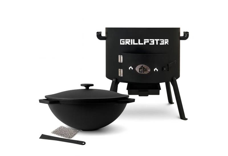 Grillpeter Holzkohlegrill Utschak Nurlan Ø45 cm mit Kazan 20L aus Gusseisen und Reinigungsset Grillpeter Holzkohlegrill Utschak Nurlan Ø45 cm mit Kazan 20L aus Gusseisen und Reinigungsset von Grillpeter