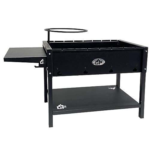 Grillpeter Mangal Batyr 60 Schaschlikgrill mit Ablage und Topfhalter von Grillpeter