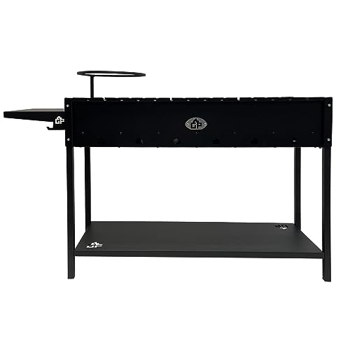 Grillpeter Mangal Batyr XL Schaschlikgrill 100cm mit Ablage und Topfhalter von Grillpeter