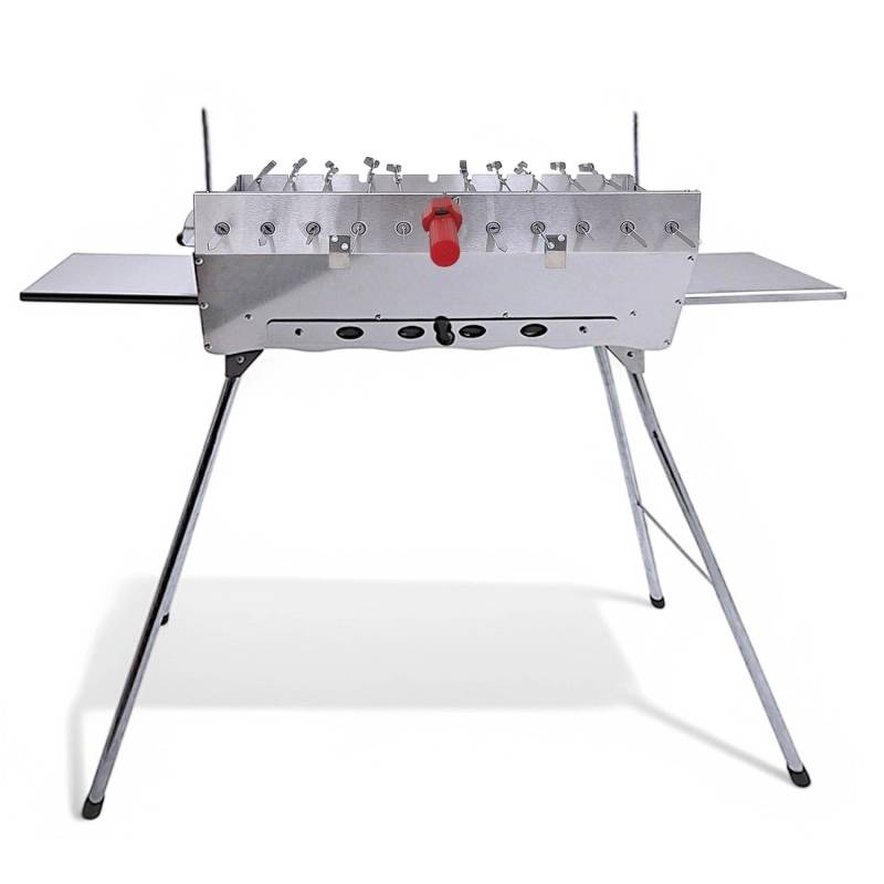 Grillpeter Mangal Edelstahl 2 mm Schaschlickgrill Set mit 11er Spießdreher Grillpeter Mangal Edelstahl 2 mm Schaschlickgrill Set mit 11er Spießdreher von Grillpeter