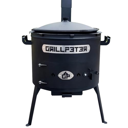 Grillpeter Utschak Asamat mit Kazan aus Gusseisen 12L von Grillpeter