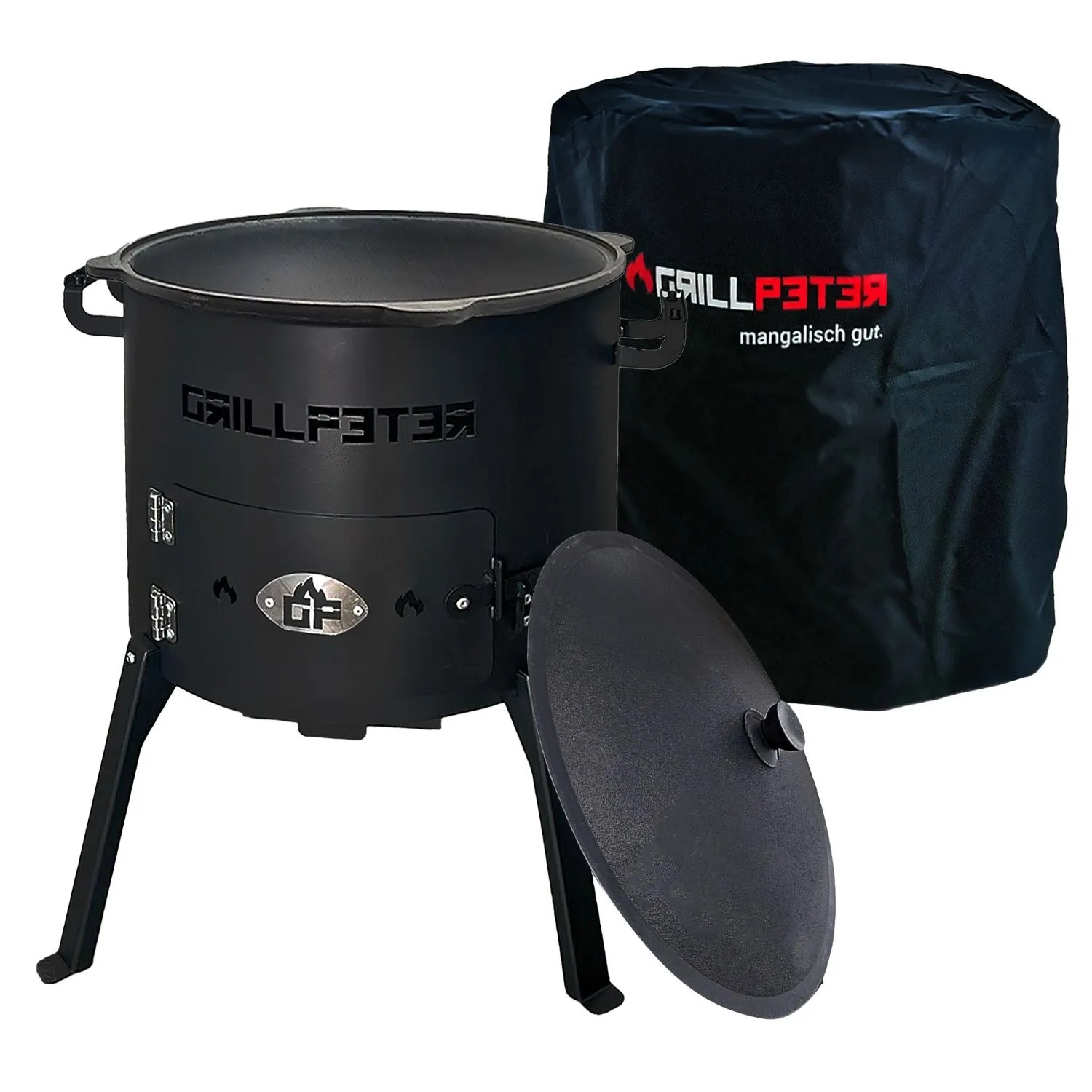 Grillpeter Utschak Set Nurlan Ø40 cm mit Kasan 10L mit Abdeckhaube Grillpeter Utschak Set Nurlan Ø40 cm mit Kasan 10L mit Abdeckhaube von Grillpeter