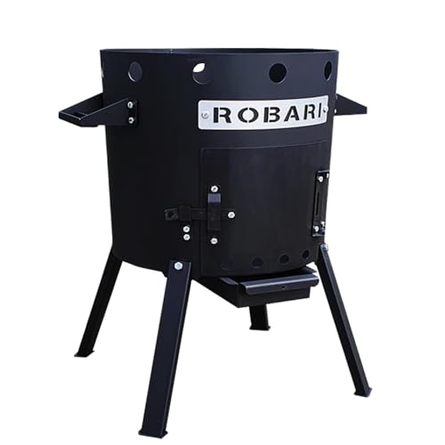 Utschak Set mit Kasan 12 L mit Pfannendeckel aus Gusseisen von Grillpeter