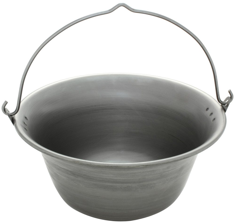 Grillplanet Holzkohlegrill Gulaschkessel 4 Liter aus Natureisen unbehandelt von Grillplanet
