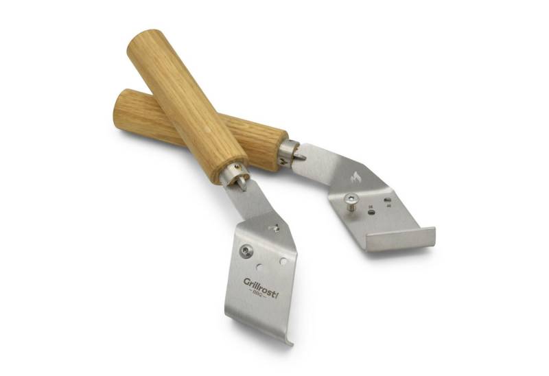 Grillrost.com BBQ Grillrost BBQ Universal Griffe für jede Plancha (Paar), Made in Germany von Grillrost.com BBQ