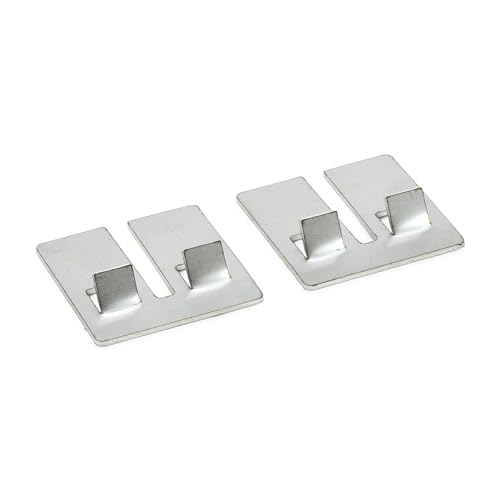 Grillrost.com Das Original Adapterklammern passend für Grills der Weber Q100/Q200 Baureihen - zum verwenden zweigeteilter Roste - Edelstahl von Grillrost.com Das Original