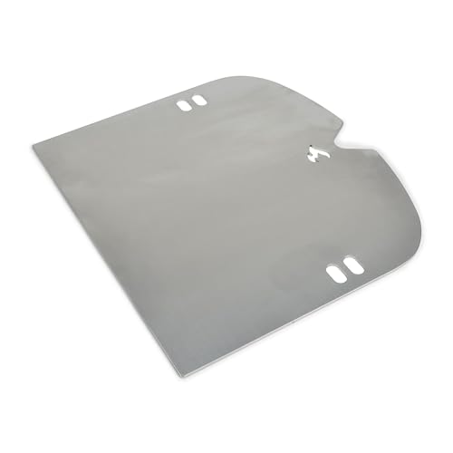 Edelstahl Grillplatte | Plancha passend für Weber Traveler - ersetzt eine Grillrosthälfte - extra massiv von Grillrost.com Das Original
