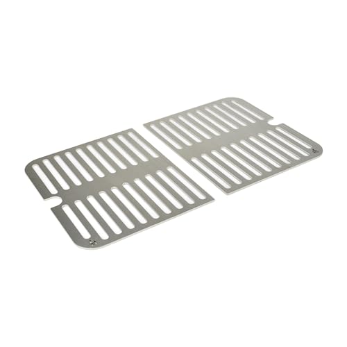 Edelstahl INOX Grillroste für Weber Go-Anywhere | spülmaschinenfest - Set aus 2 Hälften von Grillrost.com Das Original