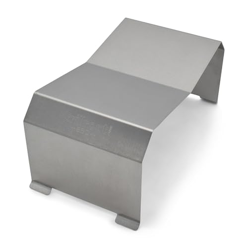Grillrost.com Das Original Abschirmblech Traeger (runde Form) - Absolut verzugfrei aus Edelstahl von Grillrost.com Das Original