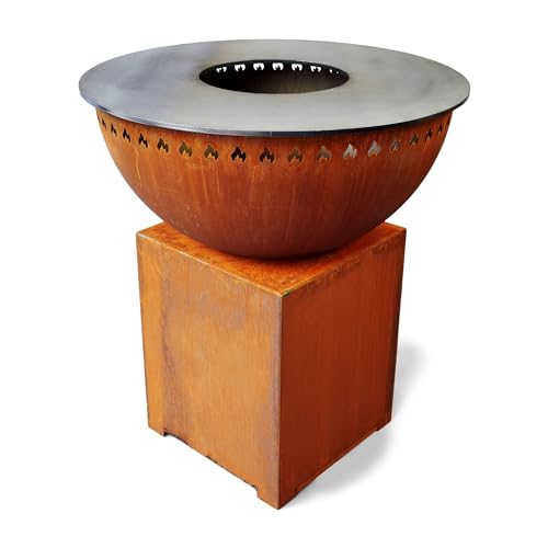 Grillrost.com Das Original Der Feuerplattengrill - Designgrill Made in Germany - durchdachte Konstruktion mit rauchfreier Verbrennung von Grillrost.com Das Original