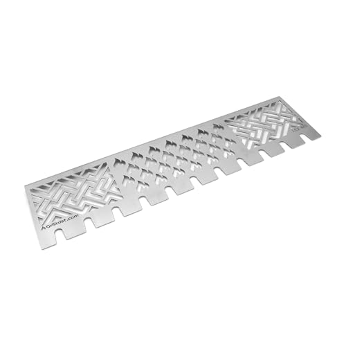 Grillrost.com Das Original Edelstahl Multistation | Warmhalterost für Napoleon LEX485 | mit Drumstick Halterung | 3mm stark von Grillrost.com Das Original