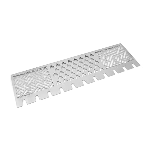 Grillrost.com Das Original Edelstahl Multistation | Warmhalterost für Napoleon Prestige 500 | mit Drumstick Halterung | 3mm stark von Grillrost.com Das Original