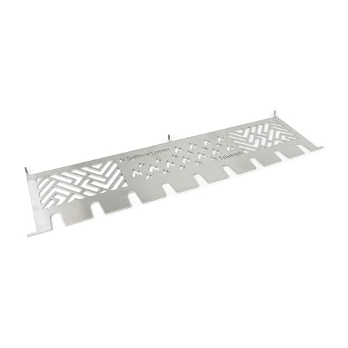 Grillrost.com Das Original Edelstahl Warmhalterost für Napoleon - Triumph 410 - mit 9 Keulenhaltern von Grillrost.com Das Original
