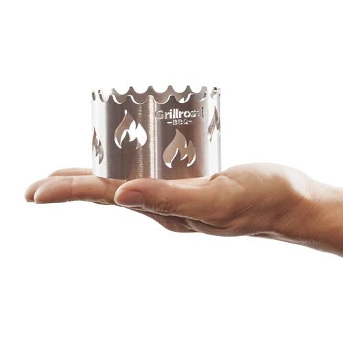 Grillrost.com Das Original Mini Wokaufsatz aus Edelstahl - für Mini Feuerplatte steckbar von Grillrost.com Das Original