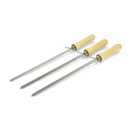 Grillrost.com Edelstahl Grillspieß | BBQ-Spieß | Churrasco | Drehspieß (50 cm) von Grillrost.com Das Original