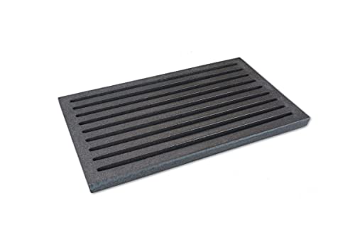 Grillrostprofi Ascherost - Feuerrost - Kohlerost - Kaminrost in Premium-Qualität, Gusseisen, 18 x 30 cm von Grillrostprofi