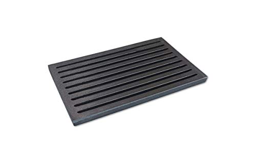 Grillrostprofi Ascherost - Feuerrost - Kohlerost - Kaminrost in Premium-Qualität, Gusseisen, 16 x 26 cm von Grillrostprofi