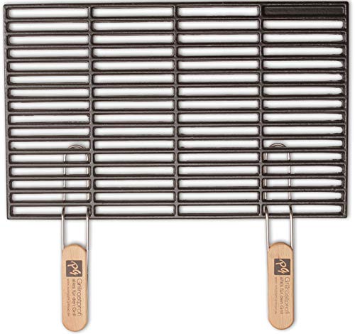 Grillrostprofi Gusseisen-Grillrost 54 x 34 cm mit abnehmbaren Handgriffen von Grillrostprofi