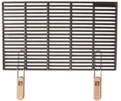 Grillrostprofi Gusseisen-Grillrost 67 x 40 cm mit abnehmbaren Handgriffen von Ihrmen von Grillrostprofi