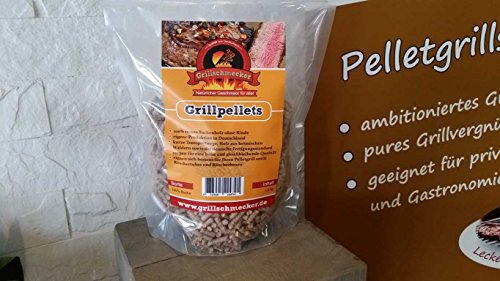 GRILLSCHMECKER Grill Pellets 100% Buche 1,5kg im Beutel von Grillschmecker