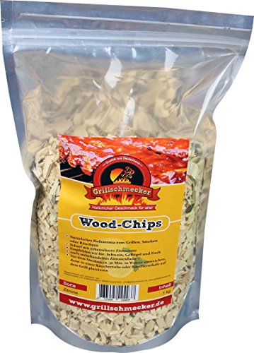 Grillschmecker Räucher Chips 1kg Zitrone von Grillschmecker