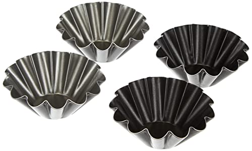 Grilo Kitchenware 412509G Muffinförmchen, Aluminium mit Antihaftbeschichtung, schwarz von Grilo
