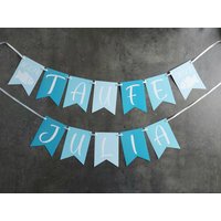 Taufe Kommunion Wimpelkette Girlande Personalisiert von GrimmlingFingerprint