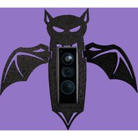 Masque-A-Ring Halloween Hinged Bat Dekorative Faceplate Für Ring Video Doorbell | Snap-On Accessoire Quick Fit von GrindMonkey