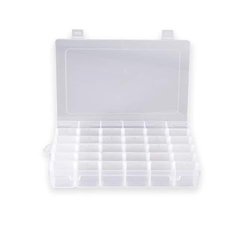 Grinde NO Kunststoff-Organizer-Box, 36 Fächer, Schmuck-Aufbewahrungsbox mit verstellbaren Trennwänden Grinde NO Kunststoff-Organizer-Box, 36 Fächer, Schmuck-Aufbewahrungsbox mit verstellbaren Trennwänden von Grinde NO