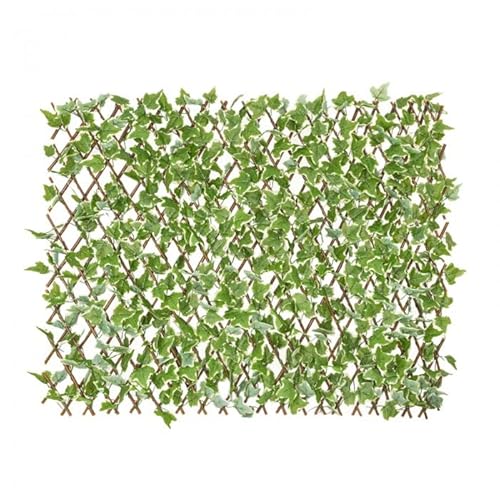 Grindi - Künstliche Efeu-Hecke Sichtschutz Zaunblende für Balkon, Garten, Terrasse, Schattiernetz, Sonnen- und Windschutz - natürliches Weidengeflecht, PVC Blätter - GMLW 2-90x180 cm von Grindi