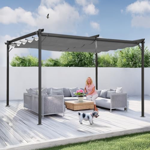 Grindi - Pavillon Garten - Terrassendach - Sonnensegel - Irda II 2,9x3,9m - wasserdichtes & stabiles Sonnenschutz für Terrasse und Freistehender - Gartenpavillon - Terrassendach - Markise von Grindi