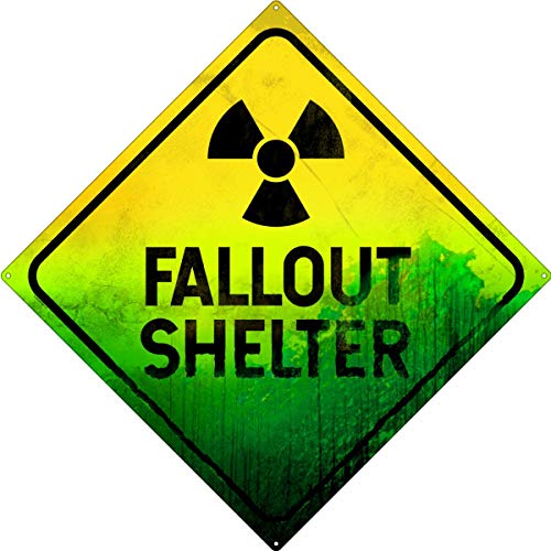 Blechschild Fallout Shelter Tin Sign 30,5 x 30,5 cm von Grindstore