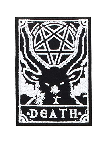 Deady Tarot Death Patch Schwarz 6x9cm von Grindstore