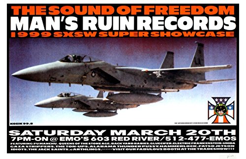 Frank Kozik Man's Ruin Records 1999 SXSW Showcase Posterdruck von Grindstore