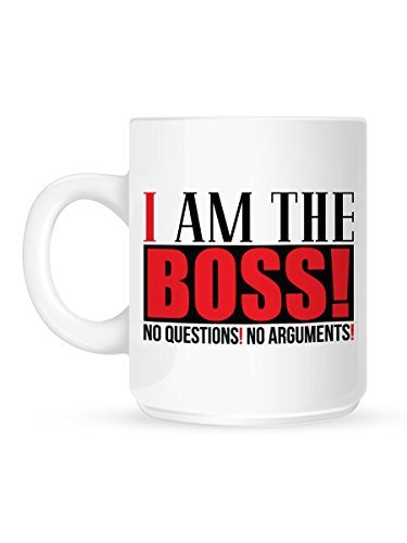 I Am The Boss Tasse weiß von Grindstore