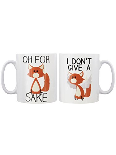 Grindstore Kaffeebecher Fox Sake - 2-teiliges weiß von Grindstore