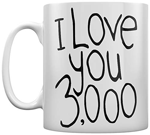 Grindstore Kaffeebecher I Love You 3000 weiß von Grindstore