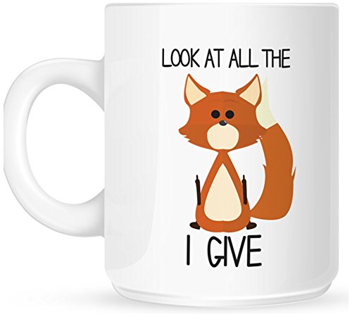 Grindstore Kaffeebecher Look At All The Fox I Give von Grindstore