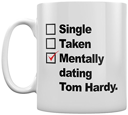 Grindstore Kaffeebecher Mentally Dating Tom Hardy weiß von Grindstore