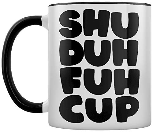 Grindstore Kaffeebecher Shu Duh Fuh Cup Innen schwarz gefärbt weiß von Grindstore