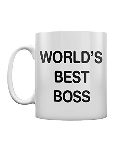 Grindstore Kaffeebecher World's Best Boss weiß von Grindstore