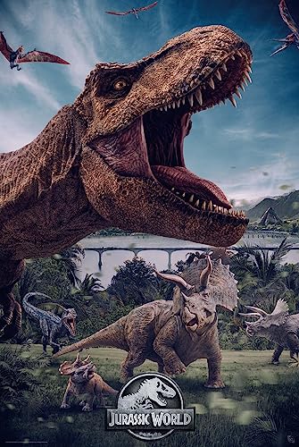 Grindstore Laminiertes Jurassic World World Maxi-Poster von Grindstore